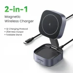 UGREEN Qi2 25W Suporte magnético para carregador sem fio 2 em 1