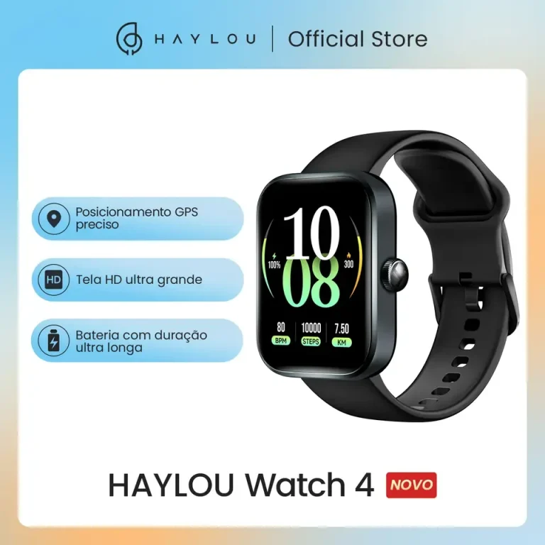 Haylou relógio 4 gps smartwatch