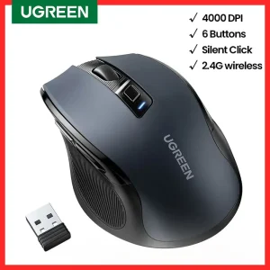 UGREEN Mouse ergonômico sem fio