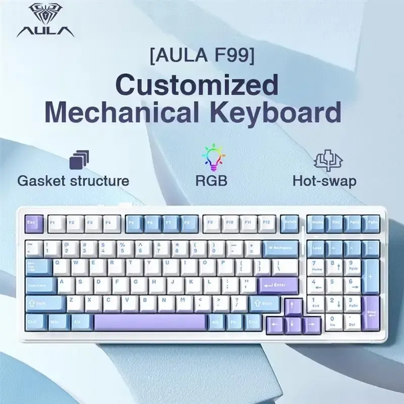 Aula f99 teclado mecânico para jogos